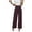 a-Purple, variant on Womens Wide Leg Pants Barrel Baggy Pants High Waisted Casual Trousers
