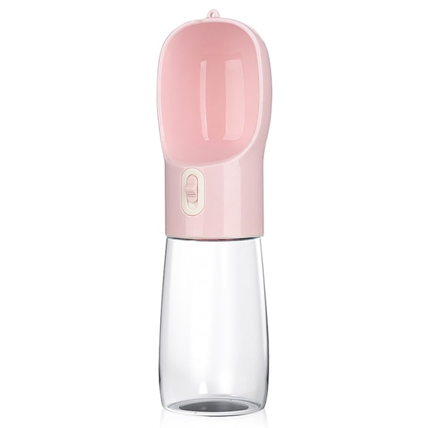 Alimentador de botella de agua caliente para mascotas, dispensador de leche para animales a prueba de fugas, tazón de comida Manual, herramienta, taza para caminar, senderismo, rosa Eigraketly PT000622-02B