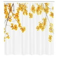 thumbnail image 3 of Ambesonne Fall Shower Curtain, Blooming Flowers Garden, 69"Wx75"L, Yellow Brown, 3 of 5