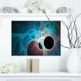 thumbnail image 1 of Ailes d'Ange Fractales en Bleu - Toile d'Art Mural Abstrait, 1 of 3