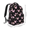 thumbnail image 2 of Disketp Gradient Butterfly Mochila Estampada para Hombre y Mujer – Mochila Ligera Clásica con Múltiples Bolsillos para Universidad, Trabajo y Viajes-One Size, 2 of 5