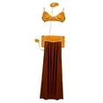 thumbnail image 3 of Ensemble Robe de Danse du Ventre Douce Soutien-Gorge Jupe Femmes Adulte Costume pour Cosplay L. L, 3 of 8