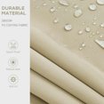thumbnail image 2 of YYAo Patio Awnings Sun Shade Shelter, Patio Awnings, 10' x 8' Retractable Awning, 280gsm UV Resistant Sunshade Shelter, Beige, 2 of 11