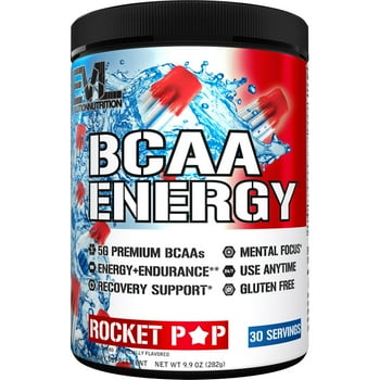Evlution tion BCAA Energy Amino  Pre-Workout Powder - 30 Servings, Rocket Pop