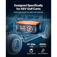 thumbnail image 4 of VEVOR 48V 105Ah Golf Cart Lithium Battery 20A Charger LCD Monitor & 4000+ Cycle, 4 of 9