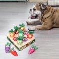 thumbnail image 2 of Funny Carrot Plush Toy for Dogs Vegetable Fruit Pulling Carrots Plaything 9 Holes, 2 of 7