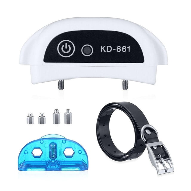 Animal Stop Barking Electronic IP67 Waterproof Adjustable Wireless Shock Collar Pet Electric Fence System Anti-bark Trainer Wireless Receiver