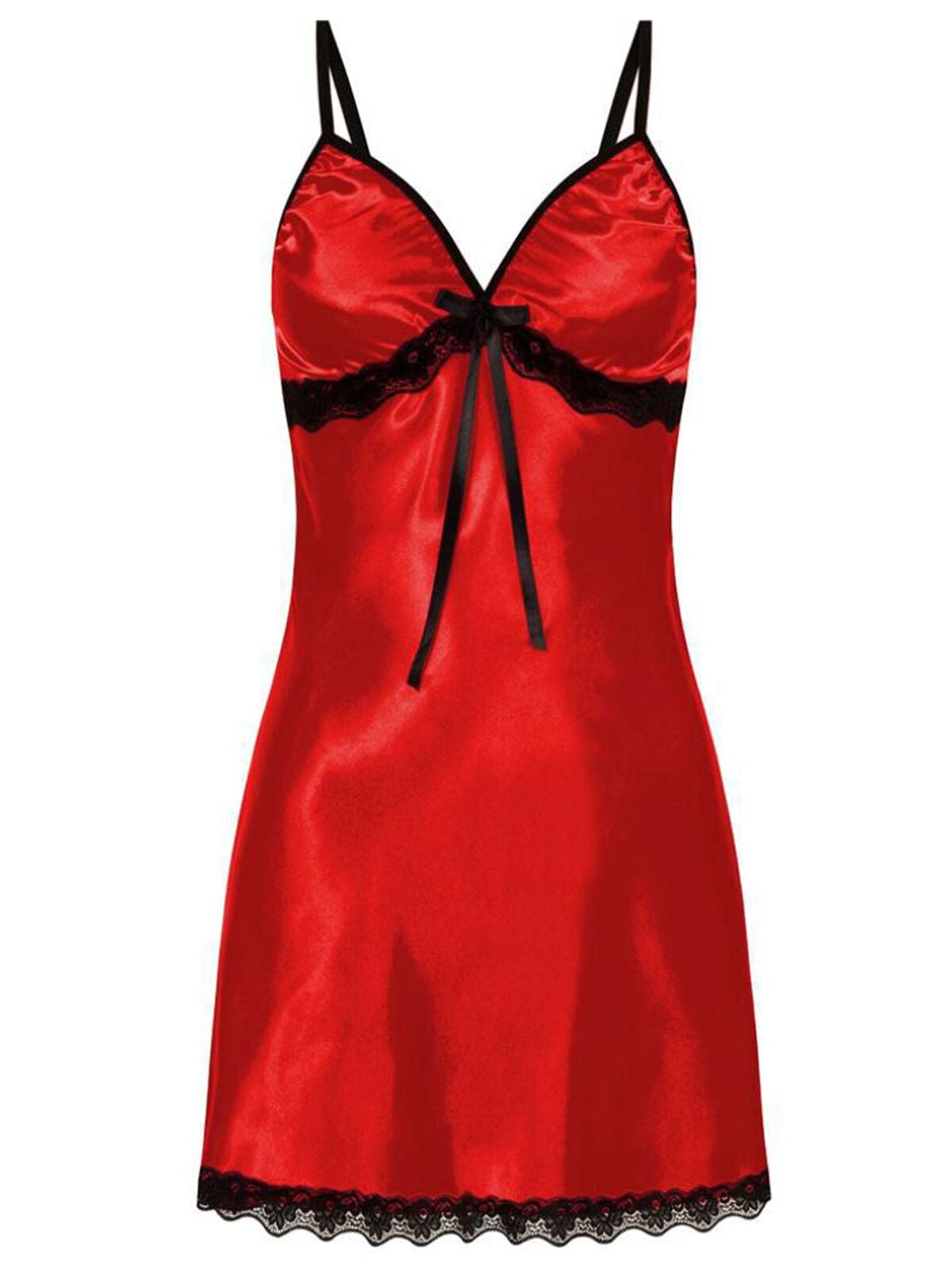 Up2Date Plus Size Red Burgundy Elegant Satin High/Low Style Chemise NWT 2X or 3X 