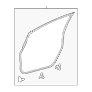 Genuine OE Toyota Surround Weather-Strip - 67861-47030