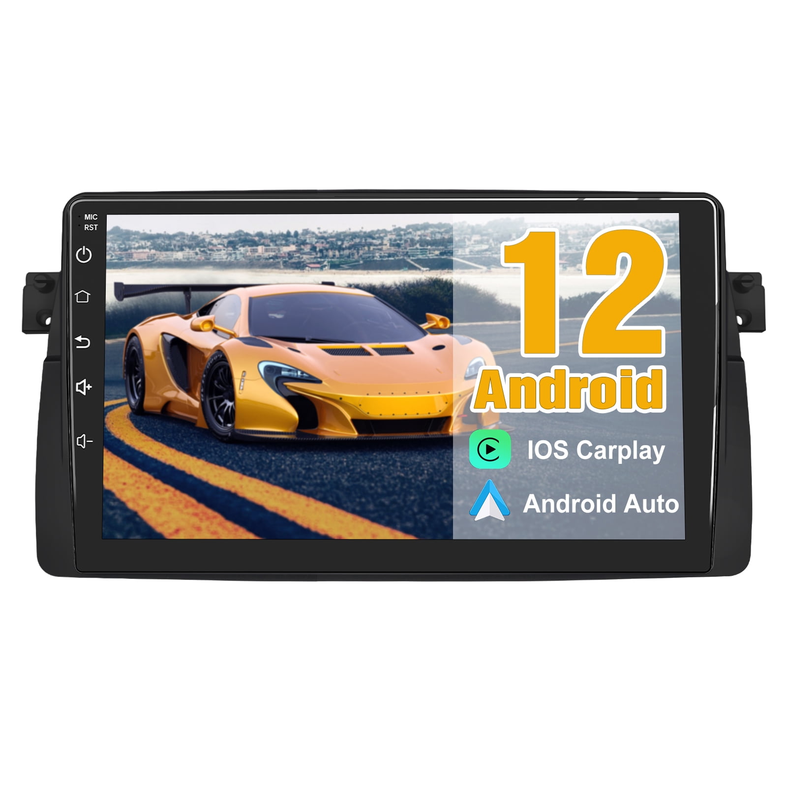 AWESAFE Android 12 Car Radio Stereo for BMW E46 M3 9 inch Touch Screen  1+32GB USB RDS Apple Carplay Android Auto HD WIFI GPS FM Bluetooth -  Walmart.com