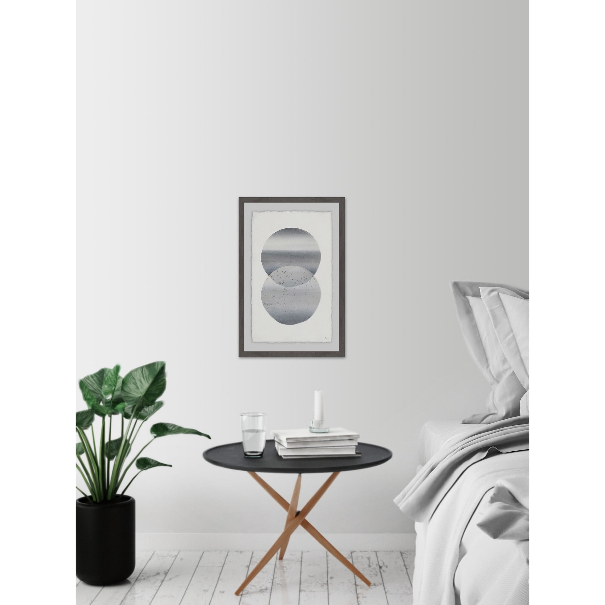 Sea of Birds Framed Painting Print
