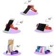 thumbnail image 5 of Violet-Thumbs Up Soporte para teléfono de escritorio, soporte universal flexible para teléfono de escritorio, soporte para teléfono celular de mesa para iPhone, iPad, Samsung y Huawei Plus, 5 of 5