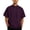 14#Dark Purple, variant on Funny Golf Shirts for Men Quarter Zipper Drop Shoulder Relaxed Fit Summer Tee Cool Touch Solid Top For Park Group Outdoor Events