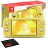 Nintendo Switch Lite (Yellow) Console Bundle with 1-Year Extended Protection Plan and 6Ave Cleaning Cloth