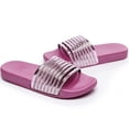 thumbnail image 4 of Zapatillas de verano para mujer con diamantes de destello brillantes, zapatos de ocio de una palabra Wmkox8yii  hj789, 4 of 7