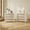 Cream White, variant on Surmoby Oak Boho 3-Drawer Nightstand Set of 2 - Extra Wide Storage Night Stand with Gold Handles Large&Tall Bed Side Table for Bedroom Living Room Enterway