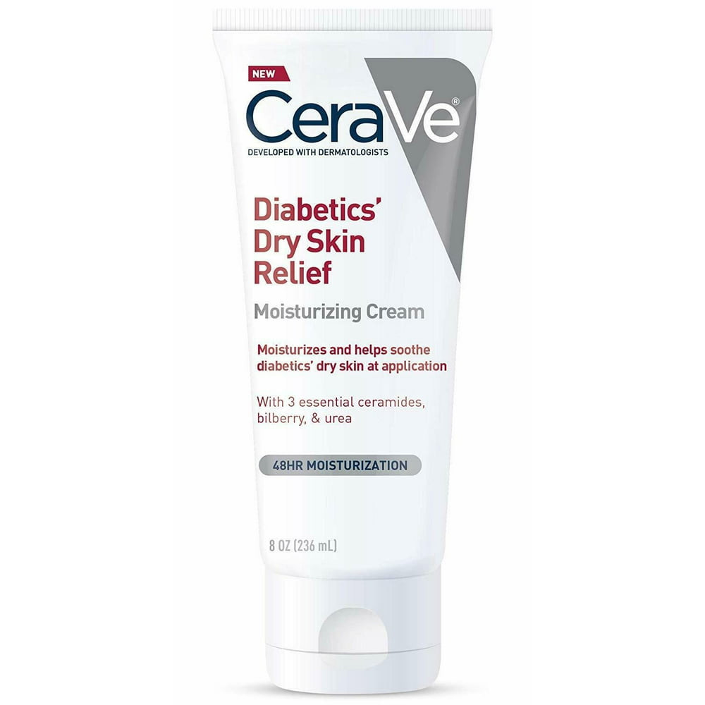 CeraVe Diabetics Dry Skin Relief Moisturizing Cream 8 oz (Pack of 3
