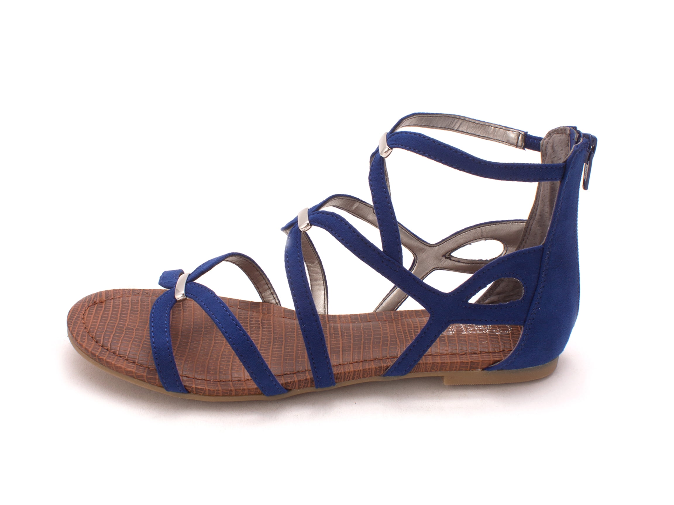 Carlos By Carlos Santana Women's Neveah Suede Gladiator Dress Sandals Gray Size 8.5 M