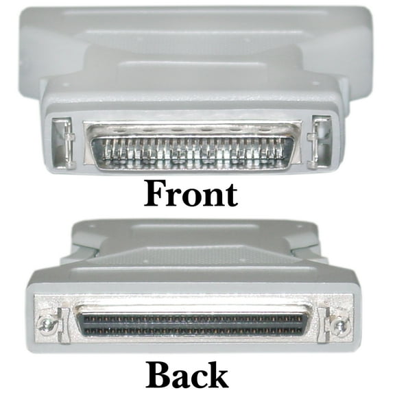 Cable Central LLC External SCSI Adapter, HPDB68 (Half Pitch DB68) Female to HPDB50 (Half Pitch DB50) Male