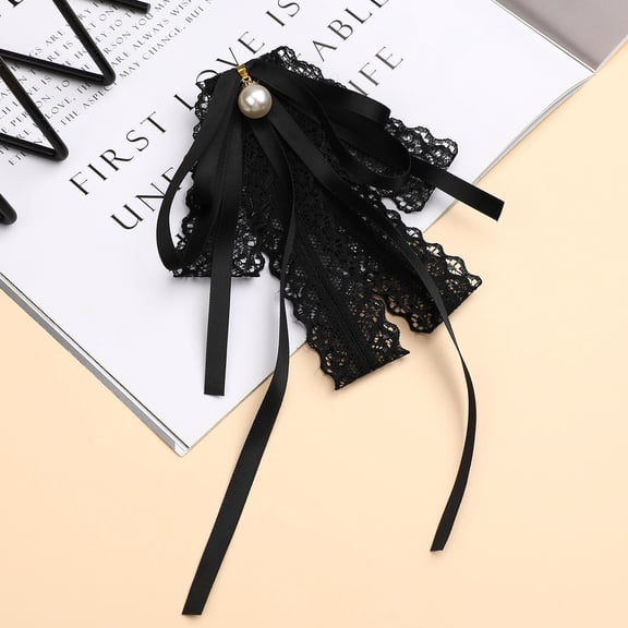 OATIPHO ladies bow tie Pre-tied Elegant Lace 1Pcs for Women Weddings