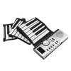 moobody 61 Keys Roll Up Piano Keyboard, Portable Soft Silicone Electronic Organ for Kids and Adults