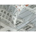 thumbnail image 4 of Ambesonne Cityscape Quilted Bedspread Set 3 Pcs, Paris Aerial Scenery, Queen Size, Pale Grey Orange White, 4 of 5
