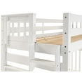 thumbnail image 6 of Bedz King Pine Wood Twin over Full Bunk Bed with End Ladder in White, 6 of 9
