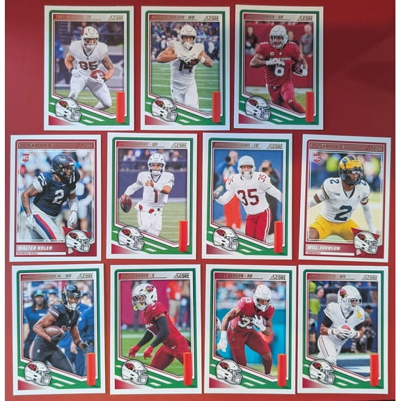 2025 SCORE NFL Arizona Cardinals Football Card Team Set Kyler Murray Marvin Harrison Jr