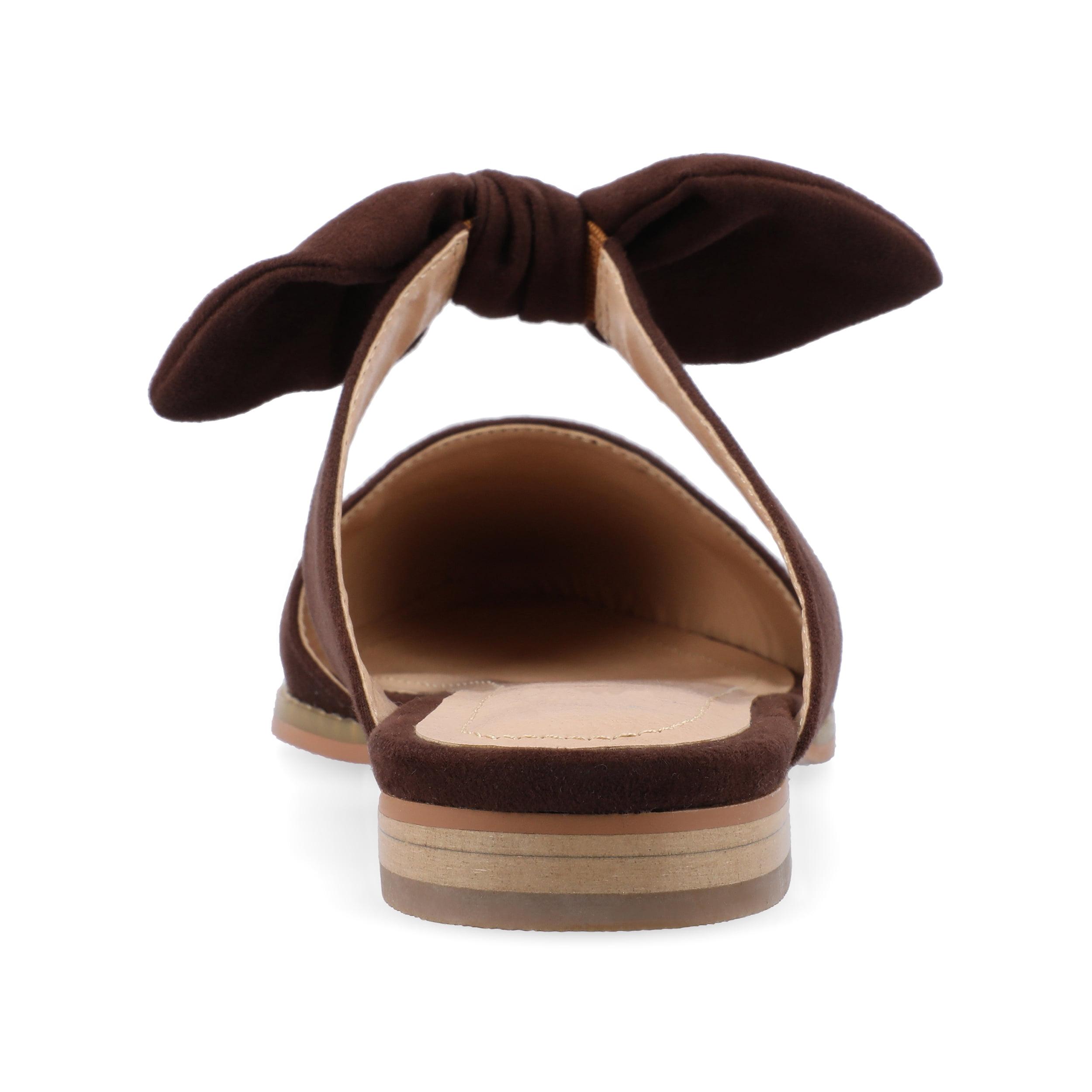 Journee Womens Telulah Narrow Width Slip On Pointed Toe Mule Flats
