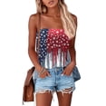 thumbnail image 2 of Women 250th Anniversary USA Shirt Women Patriotic Independence Day Shirt Women Strapless Casual Tube Top, 2 of 7