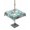 Mint Green, variant on Outdoor Tablecloths with Umbrella Hole & Zipper, Merry Christmas 54x54 Inch Square Tablecloths, Santa Claus Xmas Winter Leaves Snowflake Blue Waterproof Table Cloth, Patio/Pool/Picnic Table Covers