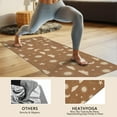 thumbnail image 4 of Brown Sun Moon Cloud Star Pattern Hot Yoga Mat Towel Non Slip for Hot Yoga - Quick-Drying Yoga Mat Cover with 4 Corner Pockets with Travel Bag - Hot Yoga Towel Non Slip 74"x26", 4 of 6