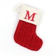 thumbnail image 1 of TETOU Christmas Stocking with Red Letter for Xmas Gift Bags Pendant Christmas Tree Decor M, 1 of 6