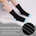 thumbnail image 5 of Kids Socks, 15 Pairs Toddler Sock Crew Mid Calf Cut Casual Dress Soft Socks for Boys Girls 1-13 Years, 5 of 6
