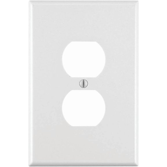 WALLPLATE OVERSIZE1G WHT (Pack of 25)