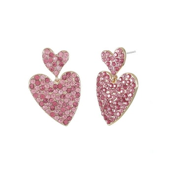 Packed Party Heart Earrings, 1 Pair