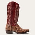 thumbnail image 2 of Women's Stetson Ember Python Boots Handcrafted Brown, 2 of 7