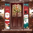 thumbnail image 2 of Teissuly Merry Christmas Banner Outdoor Indoor Christmas Decorations Welcome Hanging Couplet Teissuly WER202310236332, 2 of 4