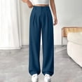 thumbnail image 5 of LEKODE Women Pants Quick Dry pants for Women Exercise Pants for Women Tall Pants for Women Long Barrel Pants Women Flowy Pants for Women Palazzo Pants for Women Dress Sky Blue L, 5 of 9