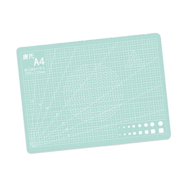 Tablas de cortar cuadriculadas, tapete de costura para manualidades, práctico tapete de costura versátil de PVC para scrapbooking, proyectos de hobby Verde claro