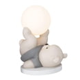 thumbnail image 4 of Adorable figurita de oso, luz nocturna recargable, decoración de escritorio. Gris, 4 of 9