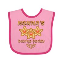 Inktastic Nonnas Baking Buddy Grandchild Boys or Girls Baby Bib