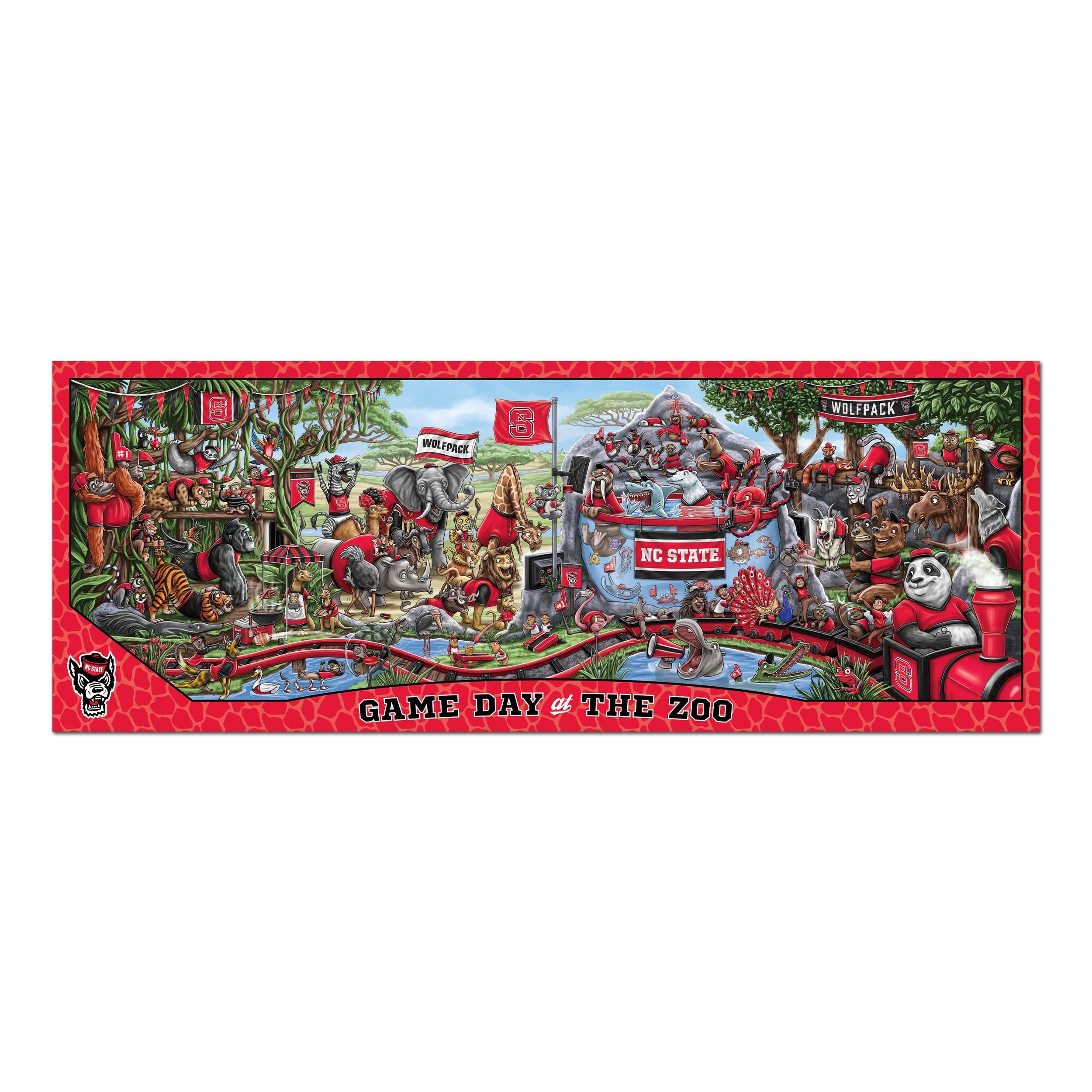 YouTheFan NCAA NC State Wolfpack Game Day at the Zoo - 500 pc Puzzle