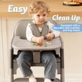 thumbnail image 3 of Babyeap 4in1 Convertible Baby High Chair, Transitions from Baby to Adult Stool, 8-Level Adjustable, Foldable, Removable Tray, Gray, 3 of 13