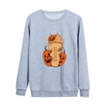 thumbnail image 3 of UKAP Sudadera con Estampado de Calabaza para Mujer, Sudadera de Otoño de Manga Larga, Jersey Informal con Cuello Redondo, Tops, 3 of 3