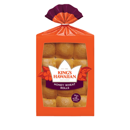 King's Hawaiian Honey Wheat Rolls, 12 Count