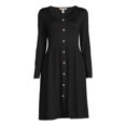 thumbnail image 5 of Nine.Eight Women's Button-Down Skater Dress, Sizes XS-3XL, 5 of 5