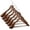 Walnut, variant on Casafield 6 Wide Shoulder Wooden Suit Hangers, Cherry - Non-Slip Pant Bar & Swivel Hook