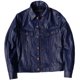 thumbnail image 1 of Chaqueta de cuero de vaca genuino para hombre, abrigo corto bordado azul Storm Rider, vaquero, motocicleta, América, ropa informal Retro, 1 of 5