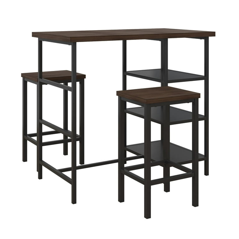 Mainstays 3 Piece Dining Pub Set Counter Height with Backless